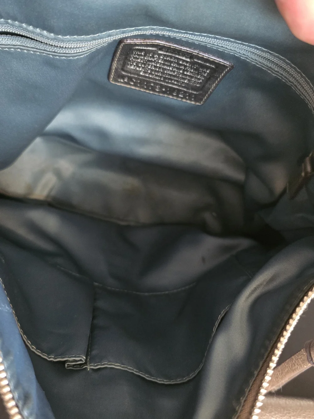Coach Chelsea Ashlyn Metallic Pewter Leather Turnlock Hobo Bag With Wallet